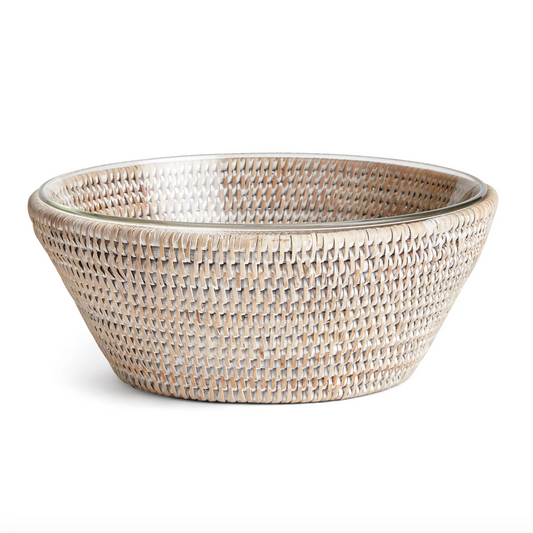 Burma Rattan Serving Bowl 10.75”
