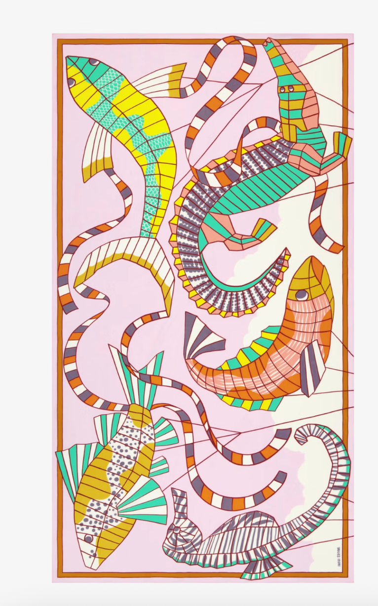 Cerfs Volants Scarf in Pink