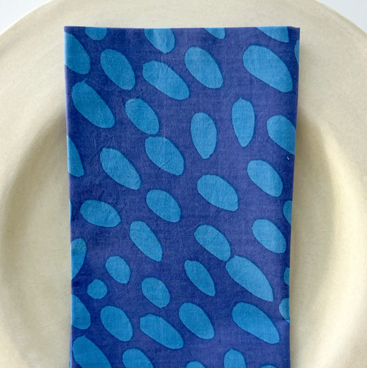 Cheetah Blues Napkins - Set of 4