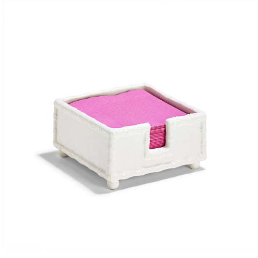 Cocktail Napkin Holder, Hampton Faux Bamboo
