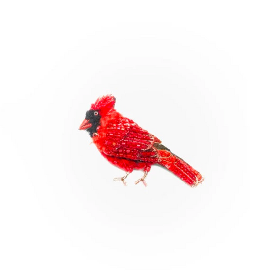 Common Cardinal Brooch Pin