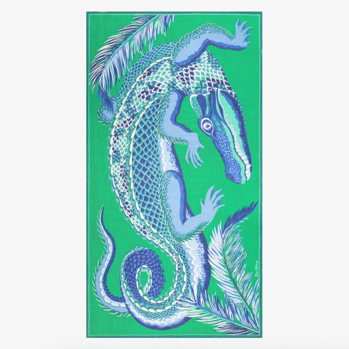 Croco Scarf in Green