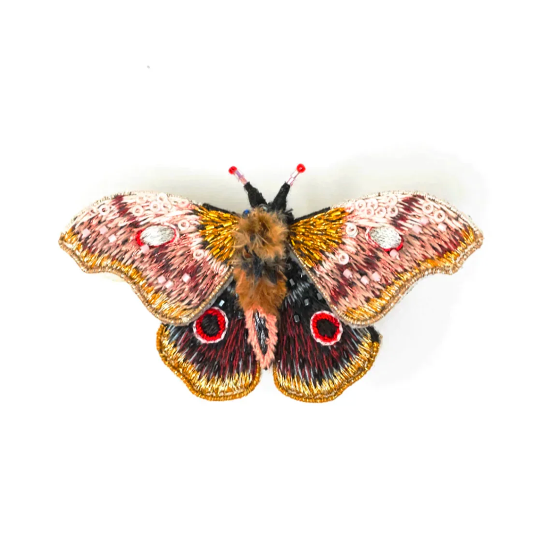 Emperor Mopane Moth Brooch Pin