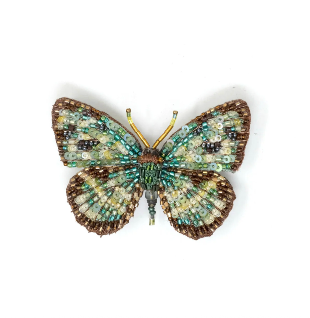 Four Spot Sailor Butterfly Brooch Pin