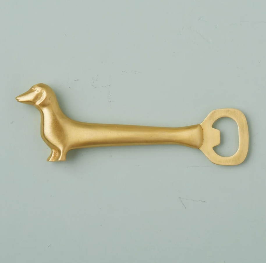 Gold Dog Bottle Opener