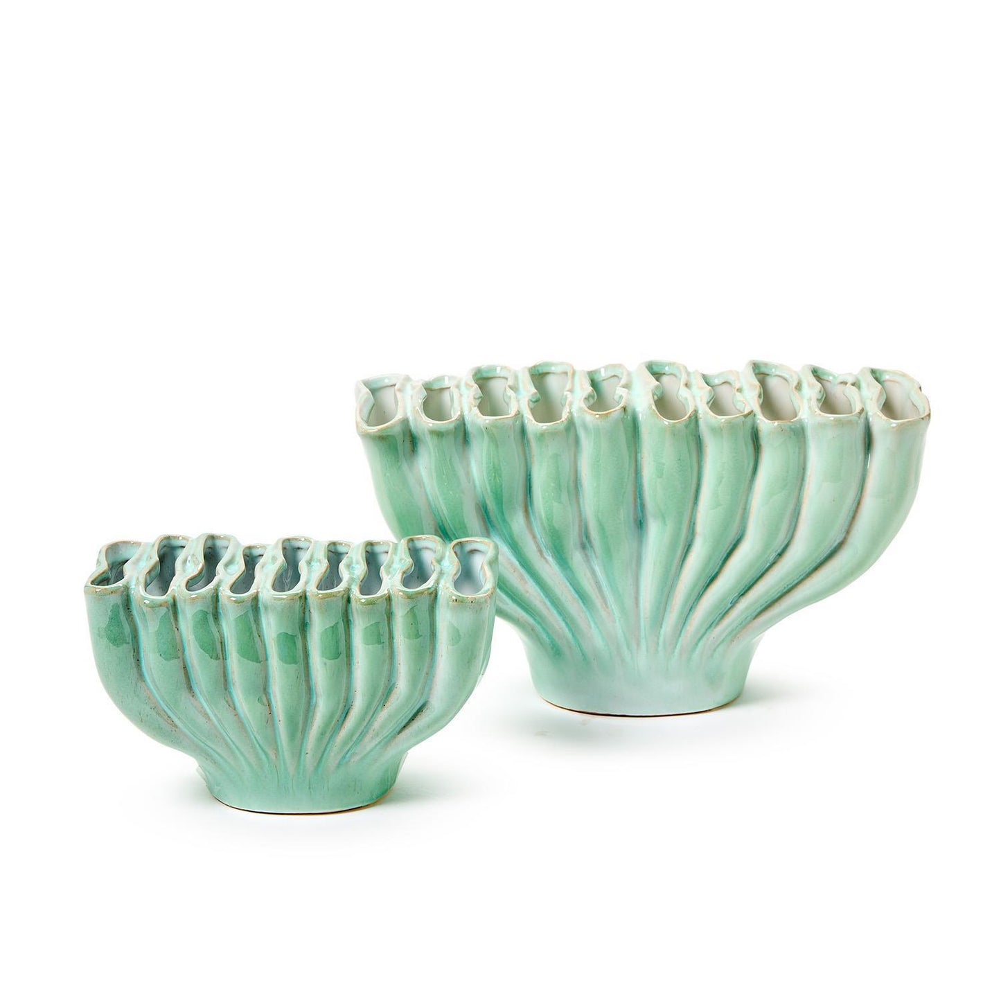 Large Celadon Ceramic Vase