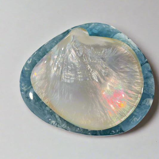 Ice Blue Round Caviar Dish