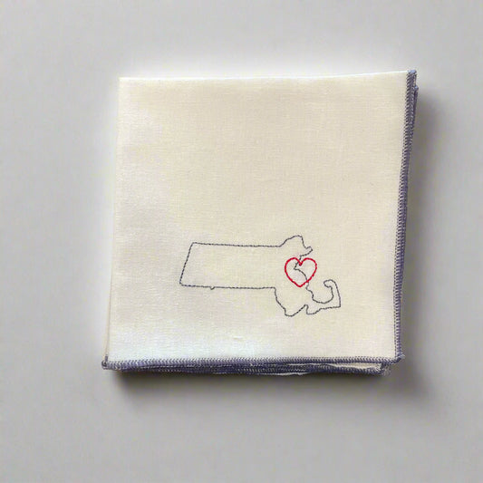 Massachusetts Cocktail Napkins, Set of 4