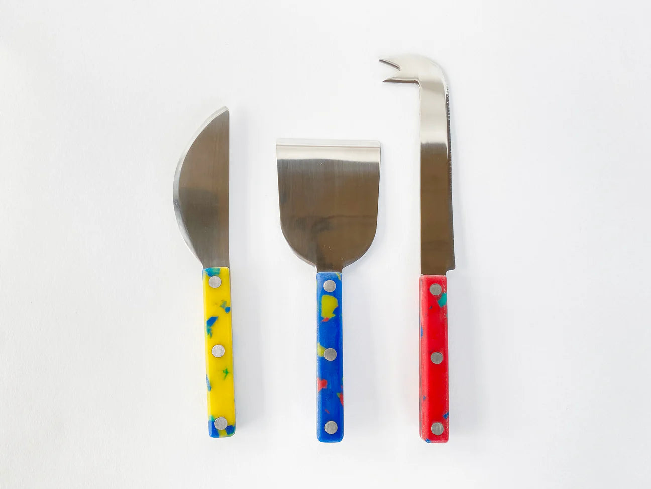 Red/Yellow/Blue Cheese Knives