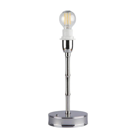 Silver Bamboo Rechargeable Lamp Base