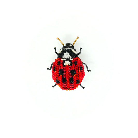 Lady Bug Beetle Brooch Pin