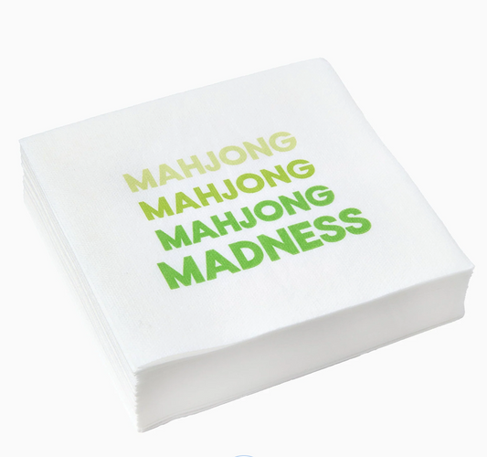 Mahjong Madness Linen Napkin