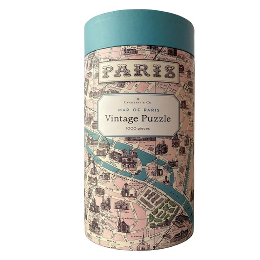 Map of Paris Vintage Puzzle