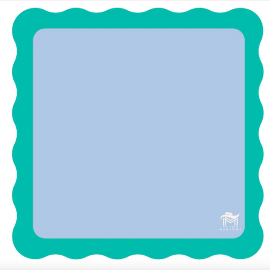 Mini Mahjong Mat in Blue & Green