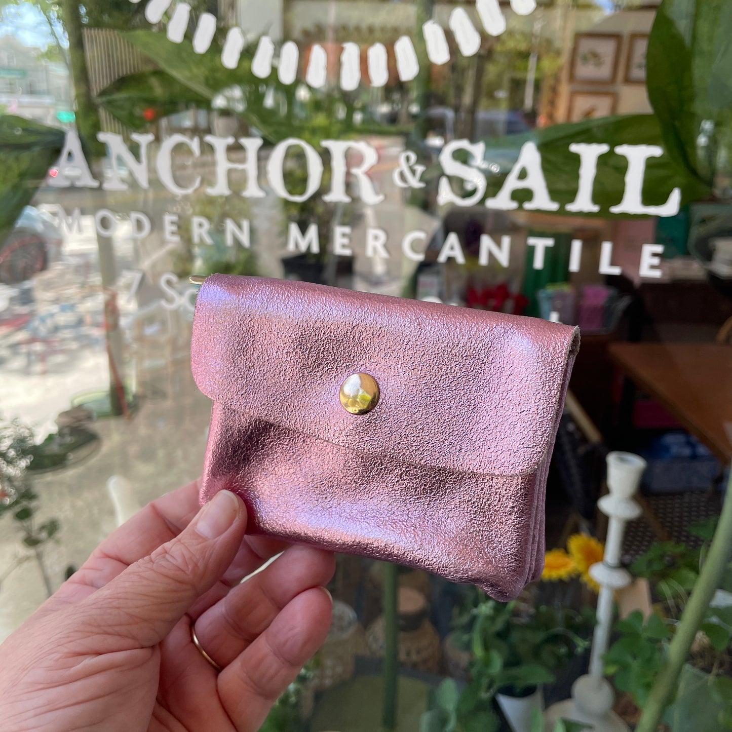 Mini Metallic Coin Wallet