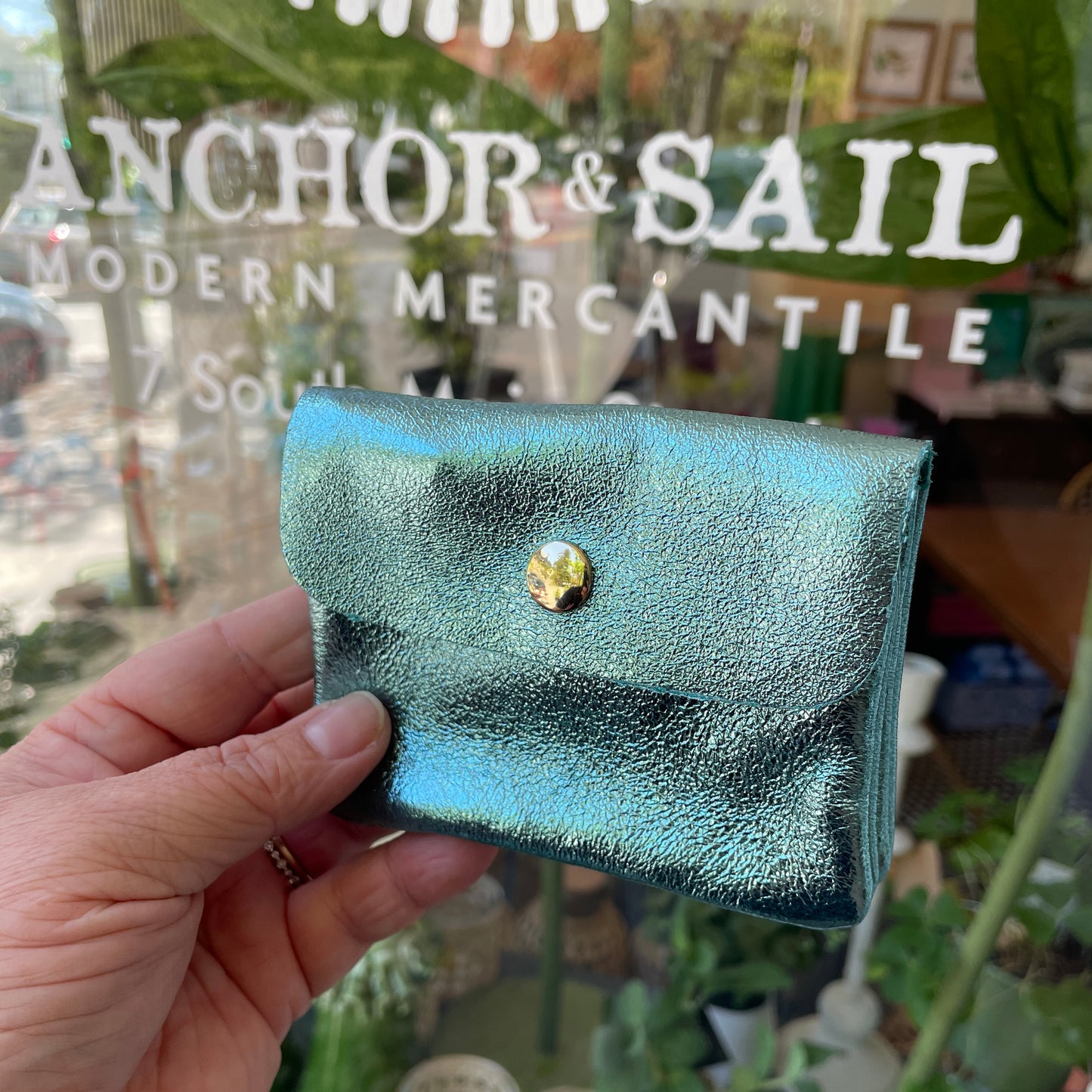 Mini Metallic Coin Wallet