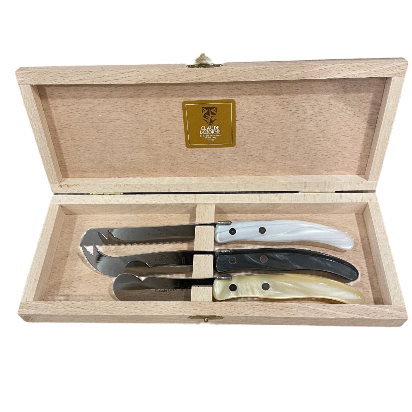 Neutral Tones Claude Dozorme Knife Set