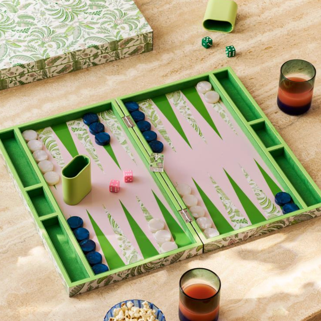 Lacquer Backgammon Set