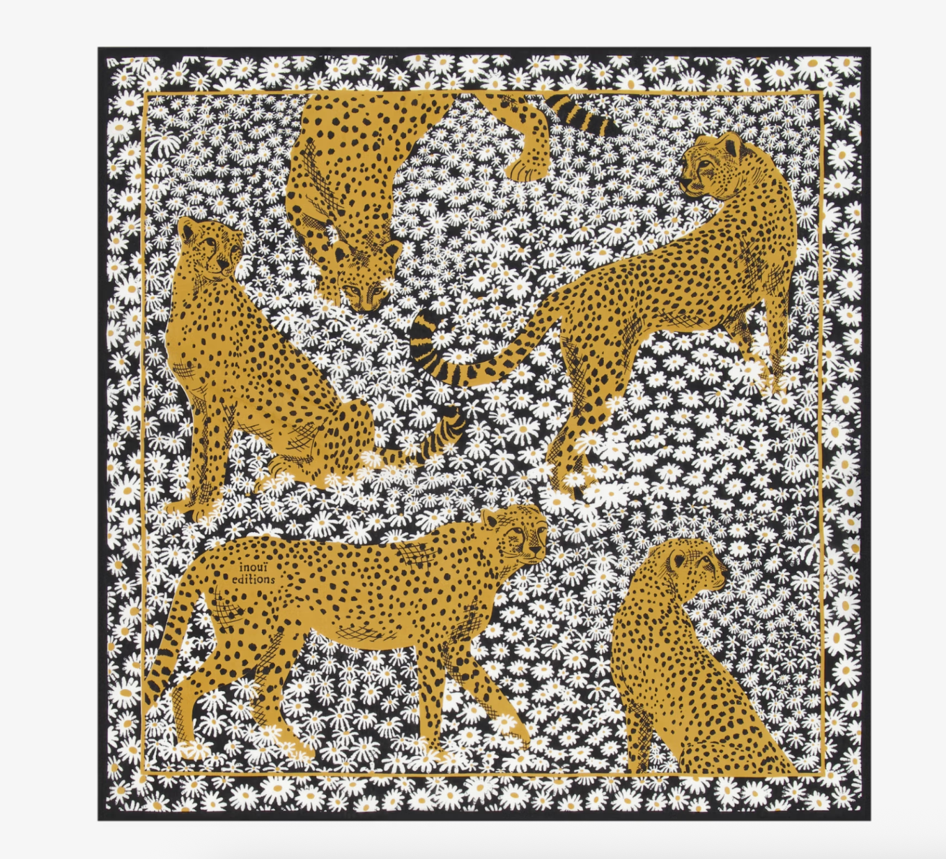 Pampa Square Scarf in Black