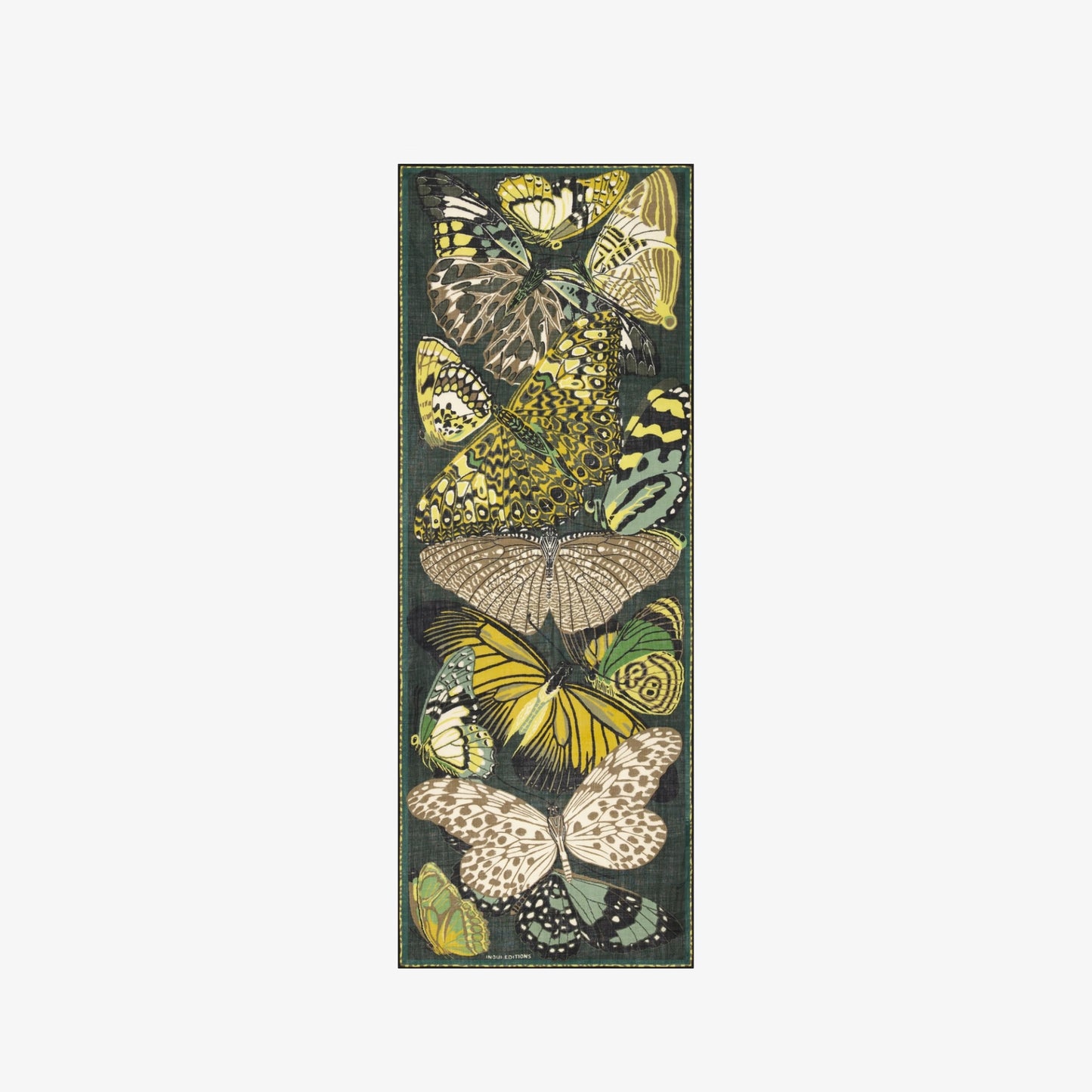 Papillons Scarf in Emerald