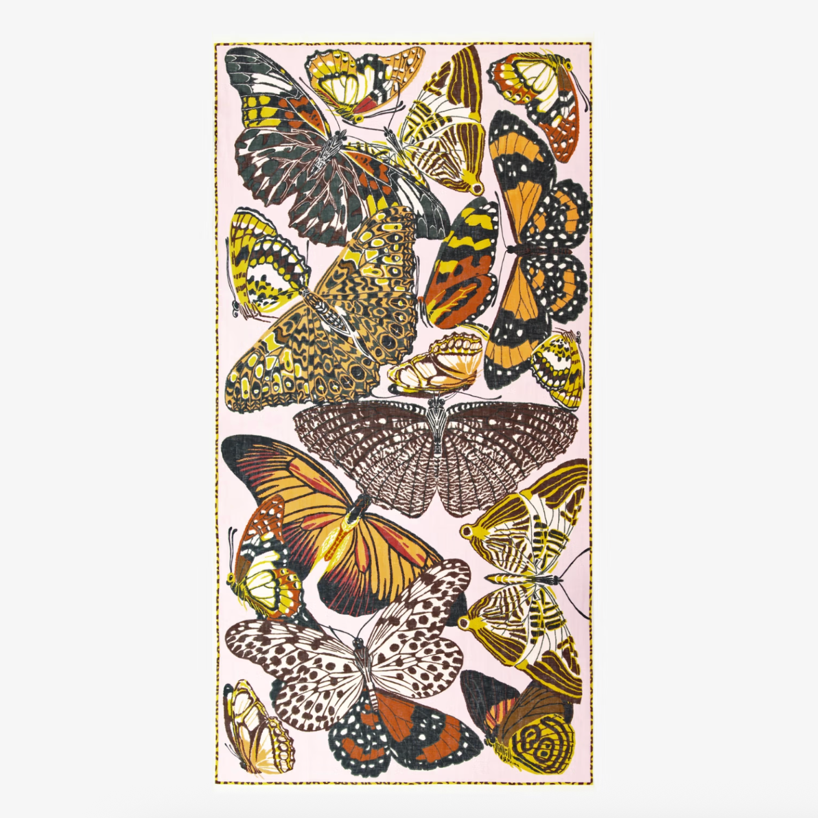 Papillons Scarf in Nude