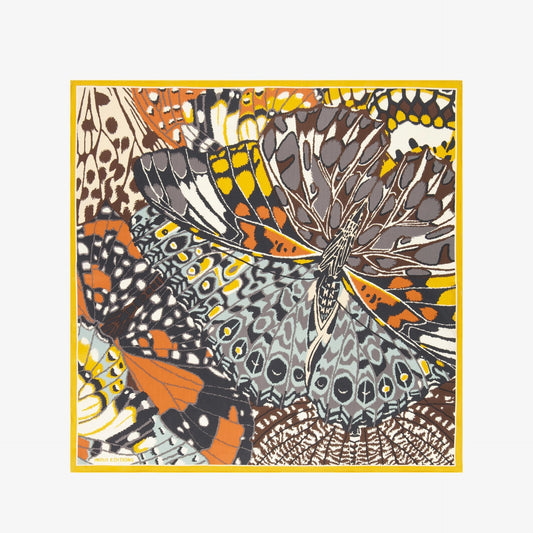 Papillons Square Scarf in Natural