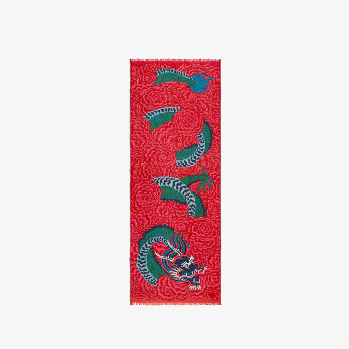 Dragon Scarf in Fuchsia