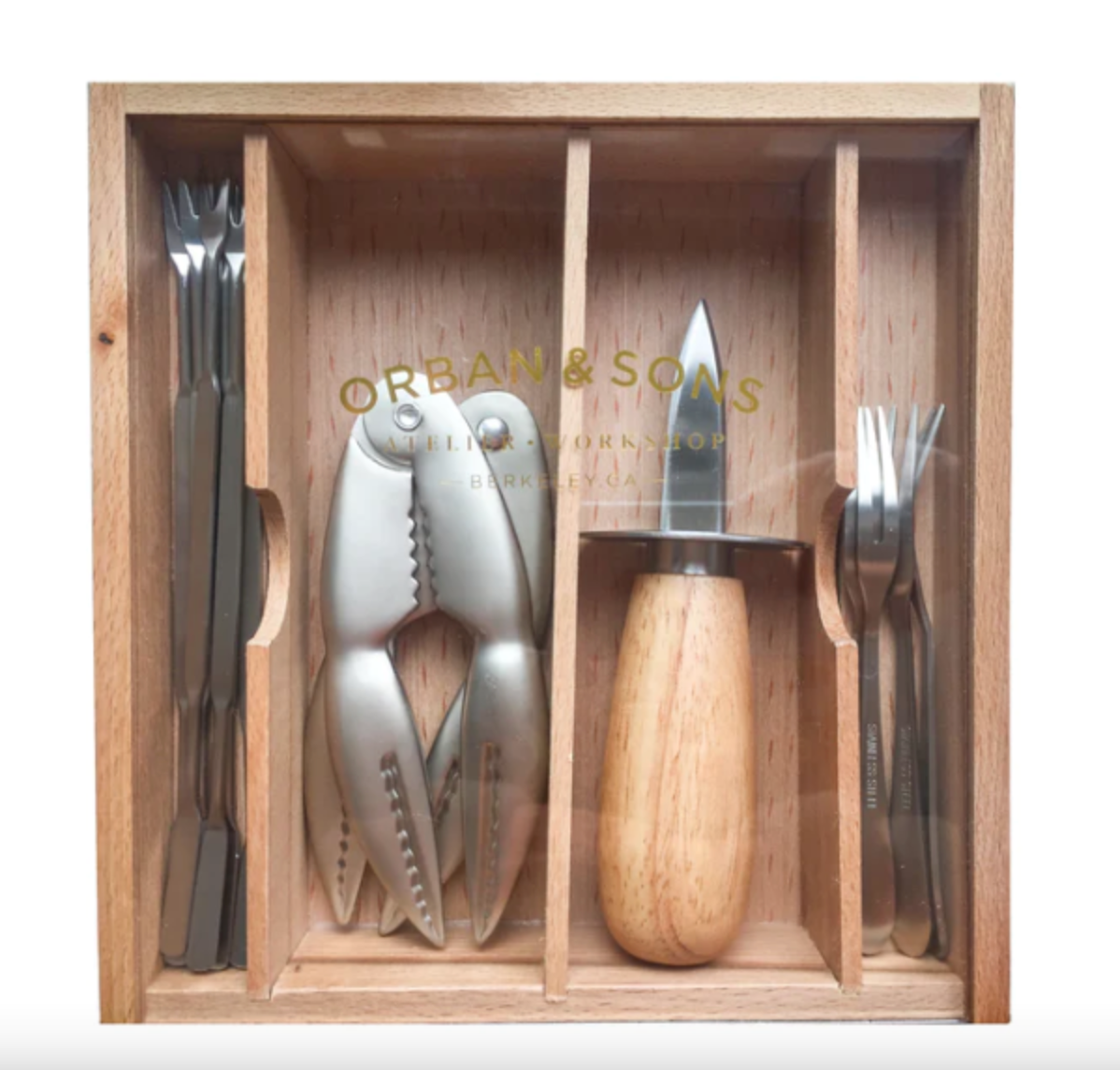 Seafood Set in Wooden Box