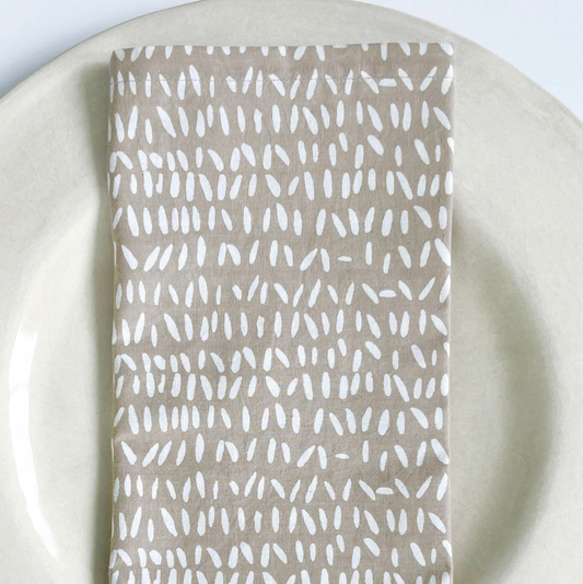 Stitch Cocoa Napkins - Set of 4