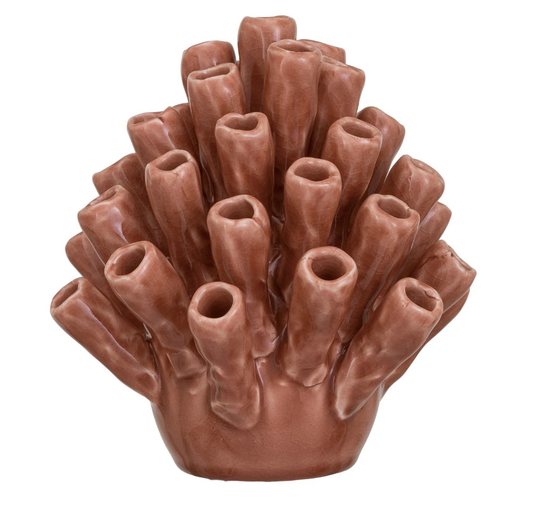 Stoneware Coral Figurine