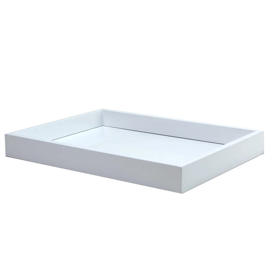 Small Rectangle Tray in White