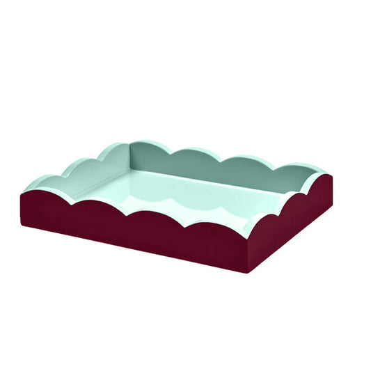 Two-Toned Scalloped Small Tray