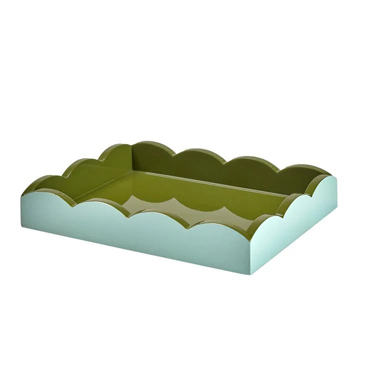 Two-Toned Scalloped Small Tray