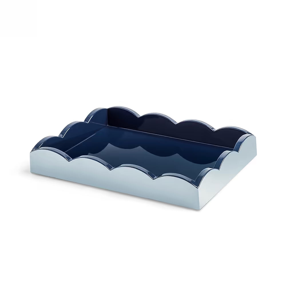 Two-Toned Scalloped Small Tray