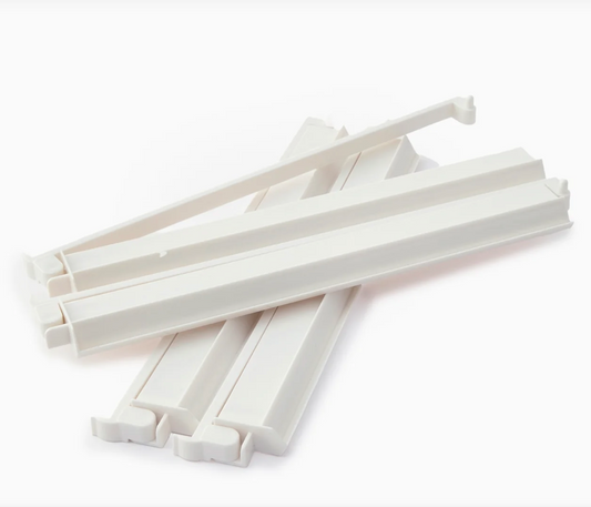 White Acrylic Rack and Pusher Set