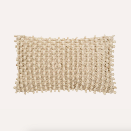 Wool Loop Pillow, 21” x 12”