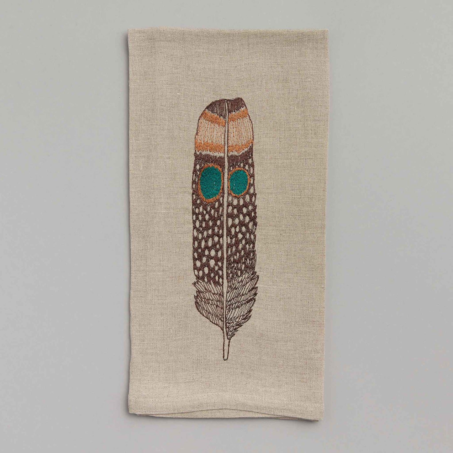 Owl Feather Tea Towel