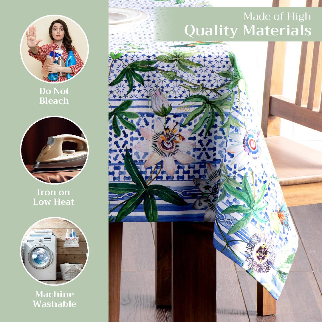 Cotton Tablecloth - Passiflora