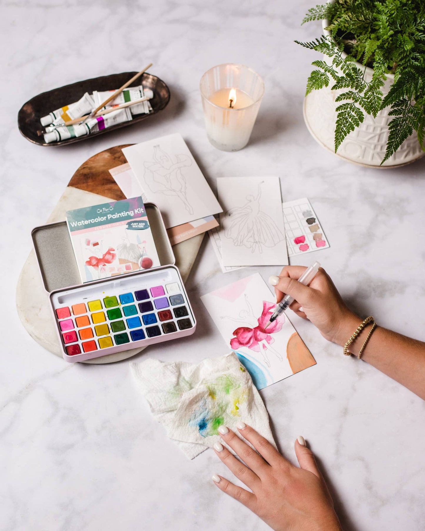 Painted Pups Watercolor Painting Kit