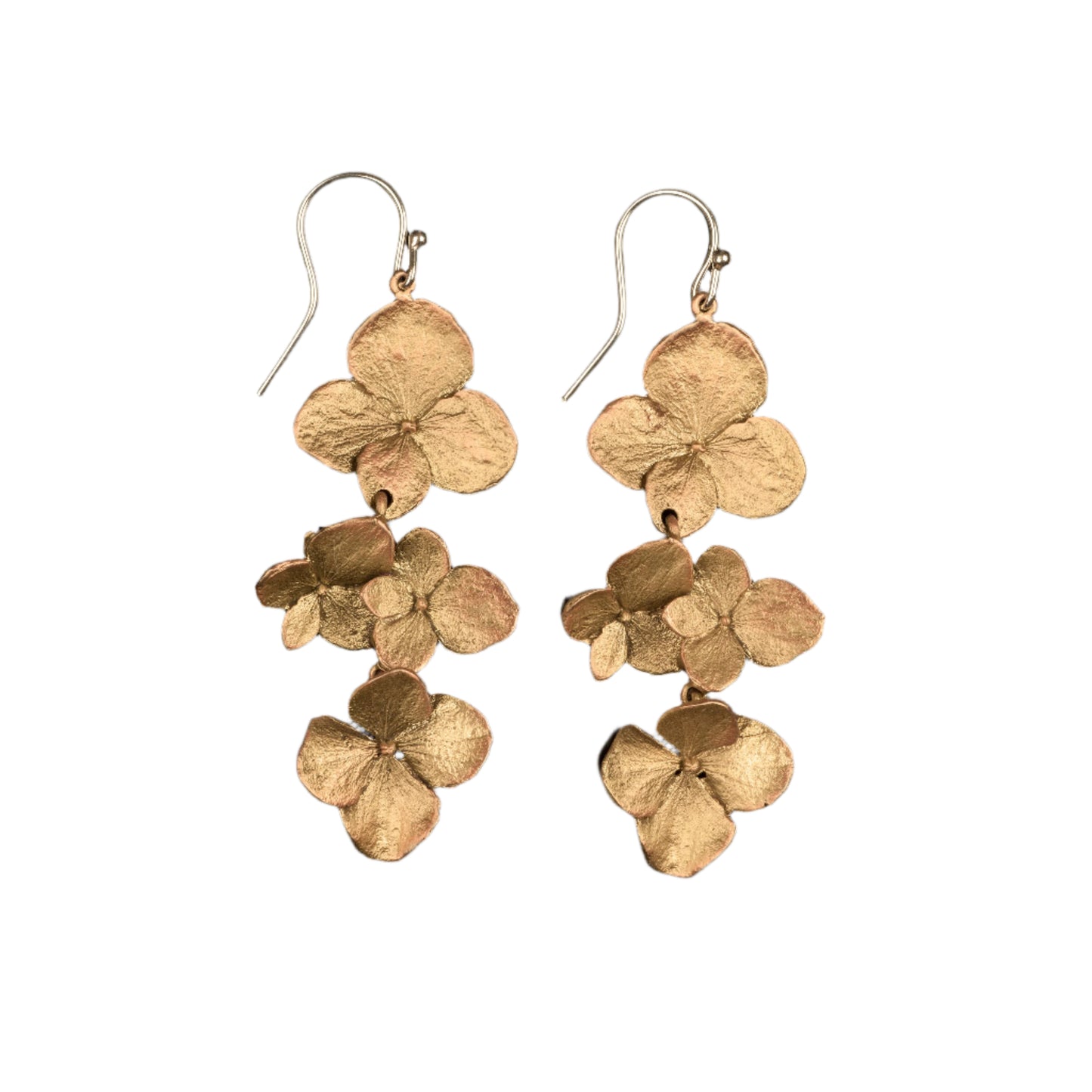 Hydrangea Dangle Wire Earrings
