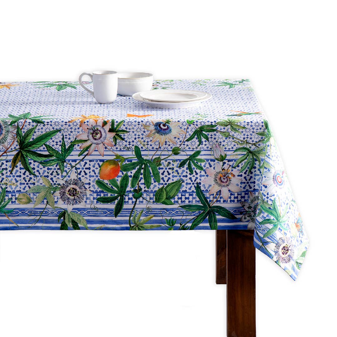 Cotton Tablecloth - Passiflora