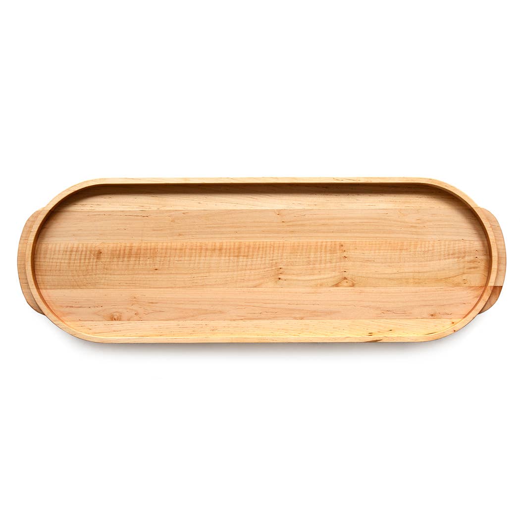 Maple Oval Buffet Serving Tray