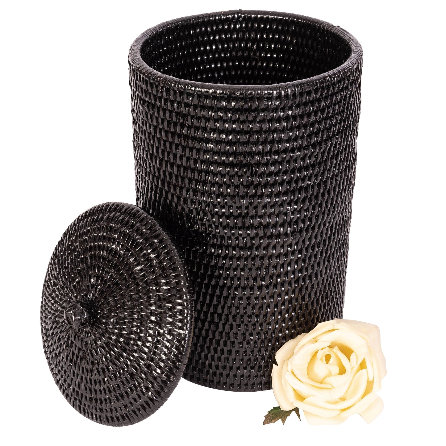 Rattan Double Toilet Roll Holder – Bathroom Organizer