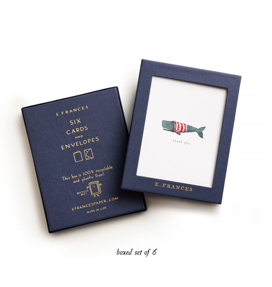 Whale Thanks Boxed Card Set