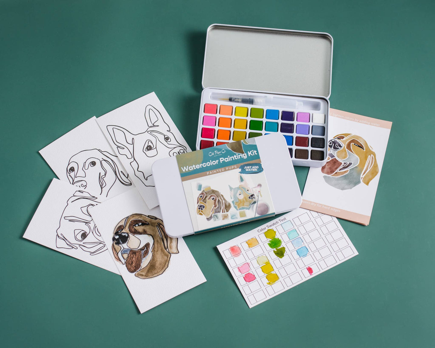 Painted Pups Watercolor Painting Kit