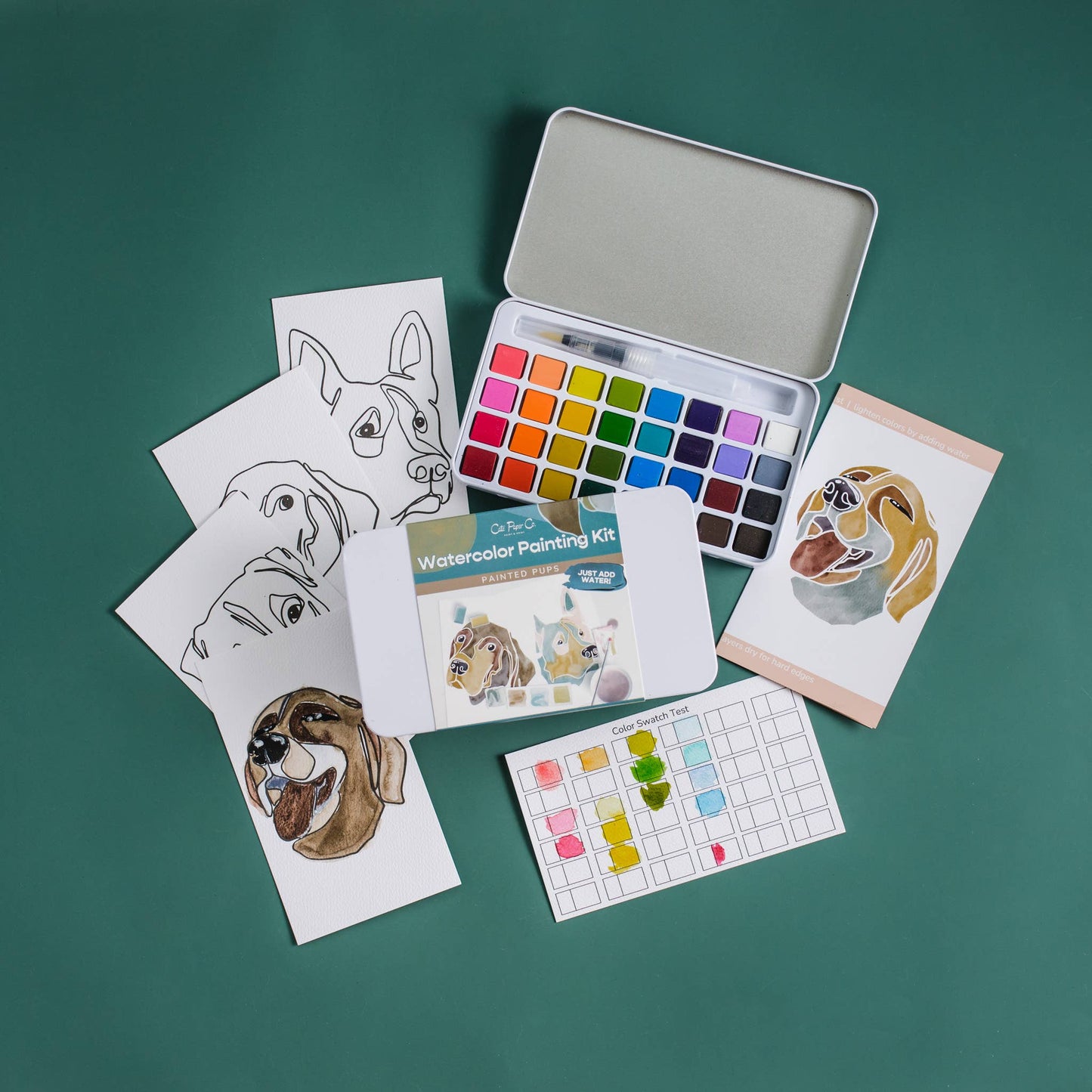 Painted Pups Watercolor Painting Kit