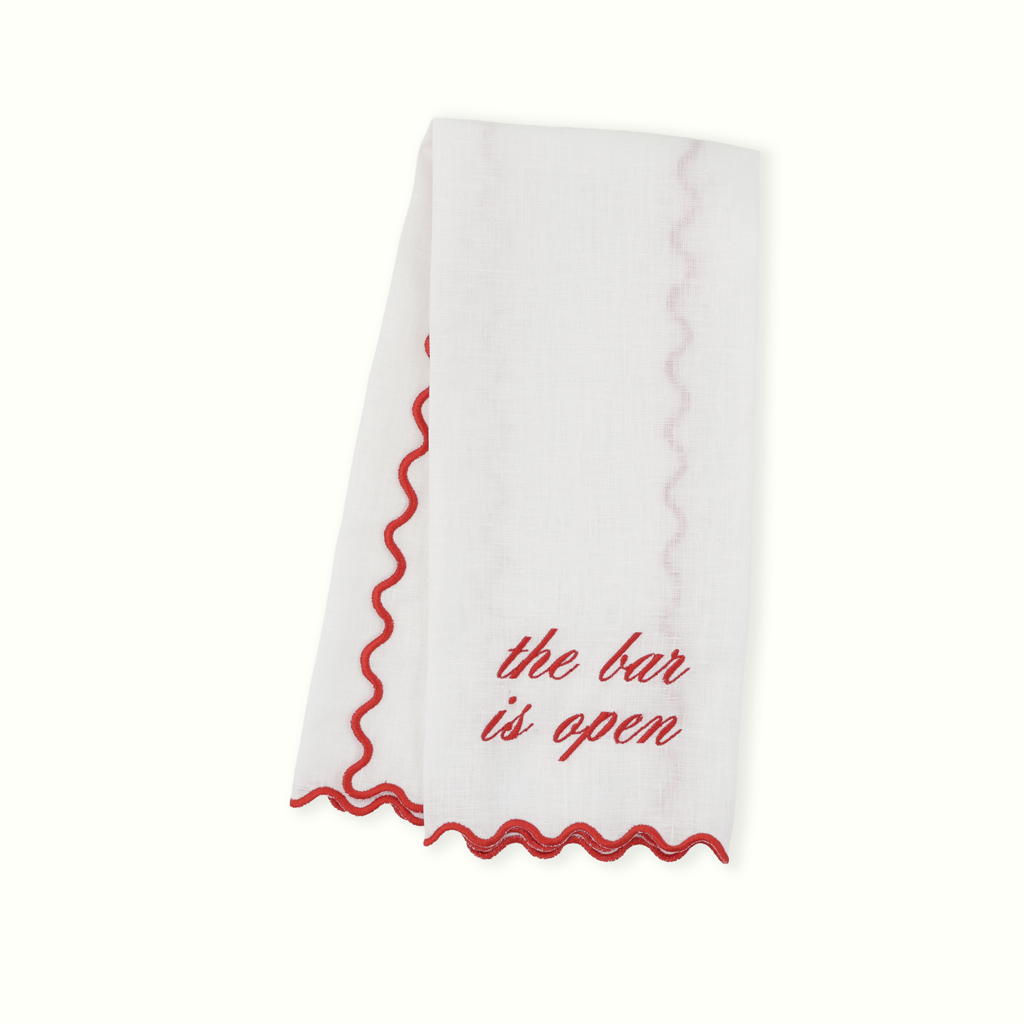 The Bar is Open Linen Bar Towel