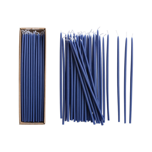 Unscented Thin Taper Candles in Box, Set of 36