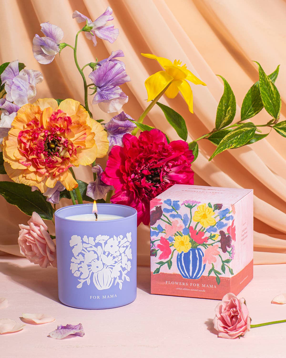 Flowers for Mama Candle