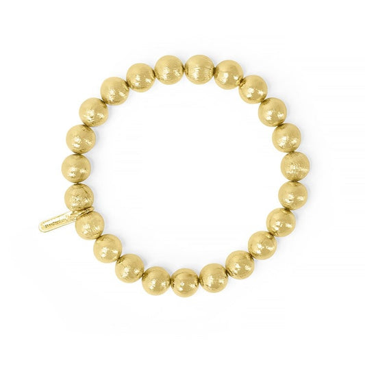 Signature Beaded Bracelet-8Mm - Gold